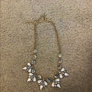 J. Crew white statement necklace